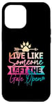 Coque pour iPhone 14 Plus Live Like Someone Left Open the Gate Tie Dye Tenue pour chien