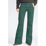 Pantalon Le Temps des Cerises  Pantalon flare joelle vert sapin