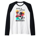 Just A Little Moooody Raglan Baseball Tee