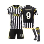 23-24 Juventus Home #9 VLAHOVIC Tröja Training Kit 28