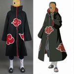 Naruto Akatsuki Tobi Uchiha Obito Robe Kappa + Resin Mask Cosplay Kostym - Perfekt XXL