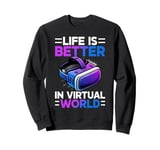 Virtual Reality Athlete Funny VR Gamer Console Headset Sweatshirt