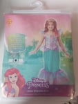 DISNEY PRINCESS Glitter & Sparkle Ariel Child Costume MED 5-6 Years H12