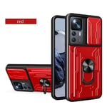 Coque antichoc de luxe pour Redmi Note 13 Pro Plus 13T Pro,écouteurs X6,protecteur d'objectif ProSlide,coque rigide multifonction - Type Red-Redmi Note 11 (11S)