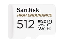 SanDisk High Endurance - flash-minneskort - 512 GB - mikroSDXC UHS-I