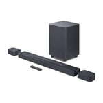 JBL Bar 800, Surround Sound Bar for TV with Wireless Subwoofer and 2 x Detachable Wireless Surround Speakers, 720W Output Power, in Black