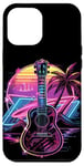 Coque pour iPhone 14 Plus Ukulele Retrowave Timple Guitalele