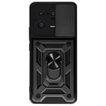 Case for Samsung Galaxy A14 5G with Camera Cover and Ring Support Black