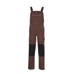 Planam 2136110 Size 110 "Canvas 320" Dungarees - Brown/Black