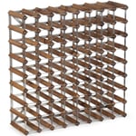 Traditional Wine Rack - Trad Viinipulloteline 72 pullolle 80 cm Tumma tammi