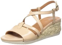 Geox Femme D Ischia Corda Sandales, Beige (Desert), 37 EU