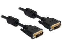 DELOCK – Cable DVI 24+5 male > DVI 24+5 male, 3 m, black (83112)