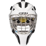 CCM Målvaktsmask Axis F5 Certified Cat-Eye Dekal Yth White/Black