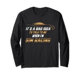 Racing Simulator Sim Racing Cockpit Seat Sim Racer Long Sleeve T-Shirt