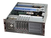 Supermicro Sc842 Xtqc-R804b - Kan Monteras I Rack 4U - Utökad Atx - Sata/Sas - Hot-Swap 800 Watt - Svart - Usb/Seriell