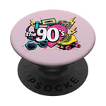 Vintage 90s Party Outfit Men Women Eighties I Love The 90s PopSockets Adhesive PopGrip