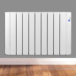 Futura Oil Filled Radiator 1800W Electric Heater Wall Mounted Timer & Thermostat