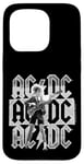 Coque pour iPhone 15 Pro AC/DC Stacked Logo Angus Young Photo par Michael Putland