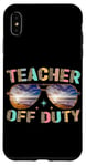 Coque pour iPhone XS Max Teacher Off Duty Lunettes de soleil de plage Vibe