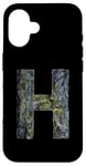 Coque pour iPhone 16 Lettre H de l'alphabet