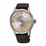 Klocka - SEIKO - Présage Cocktail SSK041J1 - Automatisk - Brunt läder - GMT Hand