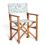 Habitat Folding Wooden Garden Director Chair - White