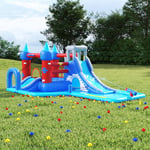 Happy Hop Château Gonflable 590x390x225 cm PVC Jouet pour Enfant Aquatique