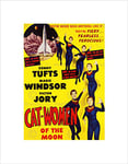 Wee Blue Coo MOVIE FILM CAT WOMEN MOON CRAZY SCI FI ADVENTURE FRAMED ART PRINT MOUNT B12X5462