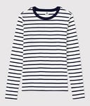 Petit Bateau Tee-Shirt L'Iconique Col Rond en Coton Bio Femme XXS