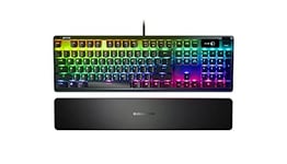 SteelSeries Apex 7 - Clavier de gaming mécanique - Écran OLED Smart Display - Switchs rouges - Agencement Américain QWERTY