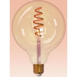 Airam SmartHome Globe 125 -smartlampa, E27, amber, 350lm, 1800-3000K, WiFi