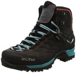 Salewa WS Mountain Trainer Mid Gore-TEX Chaussures de Randonnée Hautes, Magnet/Viridian Green, 43 EU
