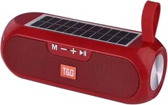 Enceinte Bluetooth Avec Charge Solaire 10 W Haut Parleur Wifi Tg182 (Rouge)