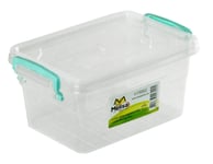 Dashkart Plastic Storage Box Clear Boxes With Lids Clip Locking Food Home Kitchen Office - Size: 1.5 Litres; Pack Of: 3