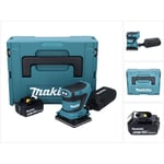 Dbo 481 G1J Ponceuse vibrante sans fil 18 v 112 x 102mm + 1x Batterie 6,0 Ah + Coffret Makpac - sans chargeur - Makita