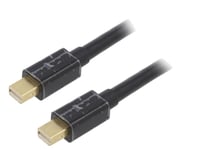 Cable mini DisplayPort 1.2 male des deux cotes 1.8m noir