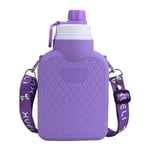 Travel Water Bottle Sports Water Bottle Running Drinks Bottles Small Water Bottle Drink Bottles For Adults purple,700ml