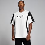 MP Men's Tempo Contrast Retro Oversized T-Shirt - White - L -XL