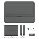 Housse pour ordinateur portable, étui pour tablette depour Xiaomi, Huawei, Asus - For 12 pouces - gris