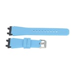 (Sky Blue)Soft Silicone Watch Band Adjustable High Elasticity Smartwatch BGS UK