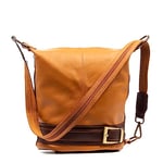 FIRENZE ARTEGIANI. Alvito Women's Shoulder Bag - Genuine Leather - Sauvage, 23 x 17 x 24 cm, Colour: Leather, Leather, Utility