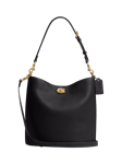 Coach Willow Leather Soft Bucket Bag, Black