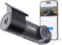 Dashcam Voiture Avant 1296P,Mini Camera pour Voitures avec Application,WiFi,Vision Nocturne WDR,Corps Rotatif à 360°,Angle de Vue de 145°,Surveillance de Stationnement 24H,Capteur G,D5.(Q8)