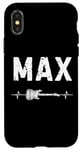 Coque pour iPhone X/XS Max Guitare Battement De Coeur Musique Guitariste