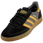 adidas Handball Spezial Mens Fashion Trainers in Black Yellow Grey - 9.5 UK