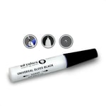 SD COLORS TOUCH UP PAINT PEN UNIVERSAL GLOSS BLACK 12ml for Repair Stone Chips Scratches Car Moto Bicycles Alloy wheels