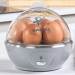 Salter Aspen Electric Egg Cooker for Boiled/Poached, 6 Egg Capacity 430W Silver