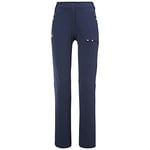 MILLET - All Outdoor II Pant W - Pantalon Polaire Femme - Coupe-Vent et Déperlant - Randonnée, Trekking, Approche - Bleu - Taille 42