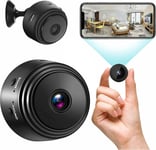 Mini Camera Espion sans Fil WiFi,Camera Surveillance WiFi Exterieure sans Fil,Caméra Espion avec Détection De Mouvement,Vision Nocturne Infrarouge,Image en Direct,Enregistrement Audio Et Vidéo(Q899)