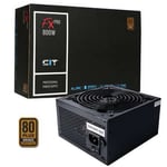 CiT FX Pro 800W Power Supply Non Modular 80 Plus Bronze PSU Black - PSUCIT800FXPRO